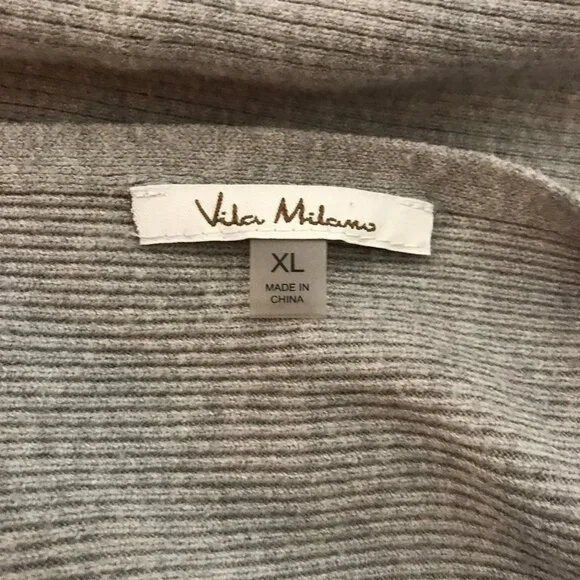 Vila Milano Sz XL Soft Cozy Batwing Sleeve Poncho Style Blouson Popover Sweater - Picture 6 of 11